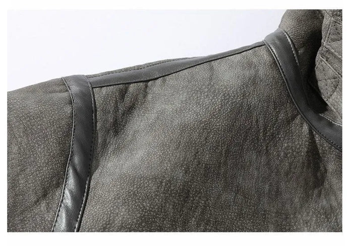 Damen Aviator Jacke aus Kunstpelz Anthrazitgrau mit Reißverschluss