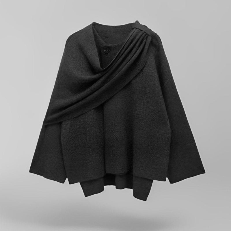 Damen Cape-Mantel mit lockerer Silhouette und elegantem Design